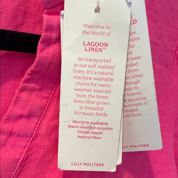 Lilly Pulitzer Bright Pink Blouse - Picture 4 of 6